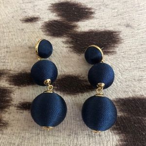NWOT Baublebar Navy Statement Earrings